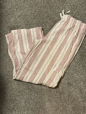 Roxy linen cargo pants XL